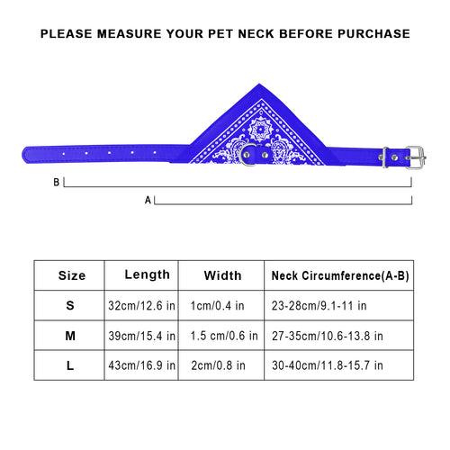 1Pc Adjustable Bandana Leather Pet Collar Triangle Scarf