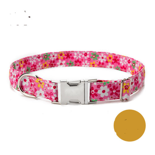 Adjustable Nylon Custom Dog Collar Free Engraved Name ID Tag Personalized